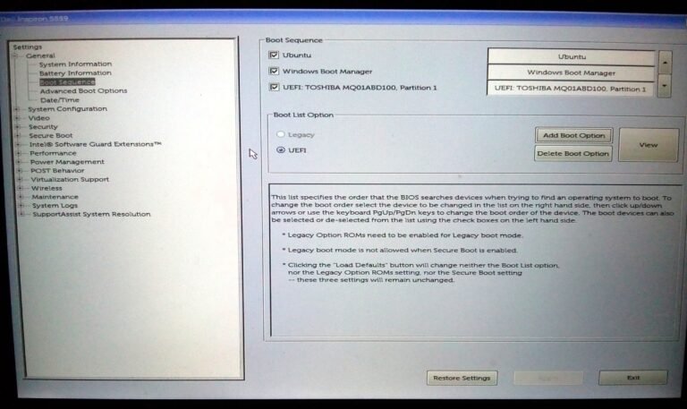 How to Change Boot Sequence in Dell