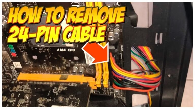 How to Remove 24 Pin Connector from Motherboard