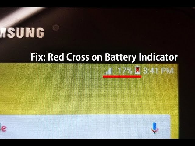 How to Remove Red X on Battery Icon Android