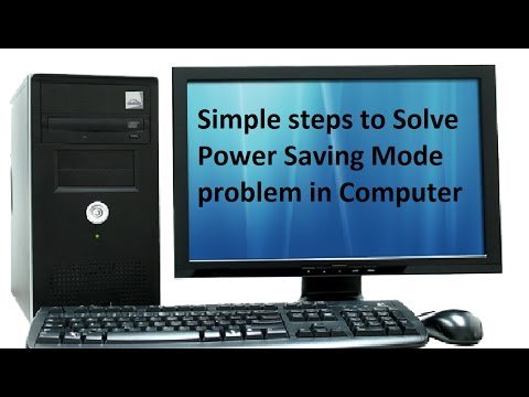 How to Remove Power Save Mode on Monitor