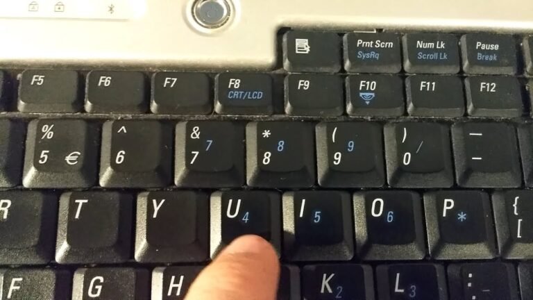 Where is the Num Lock Key on a Dell Laptop