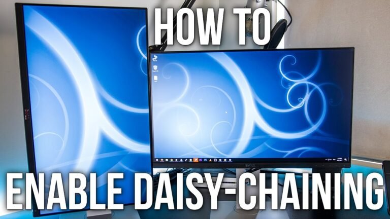 How to Daisy Chain Dell Monitors Usb-C