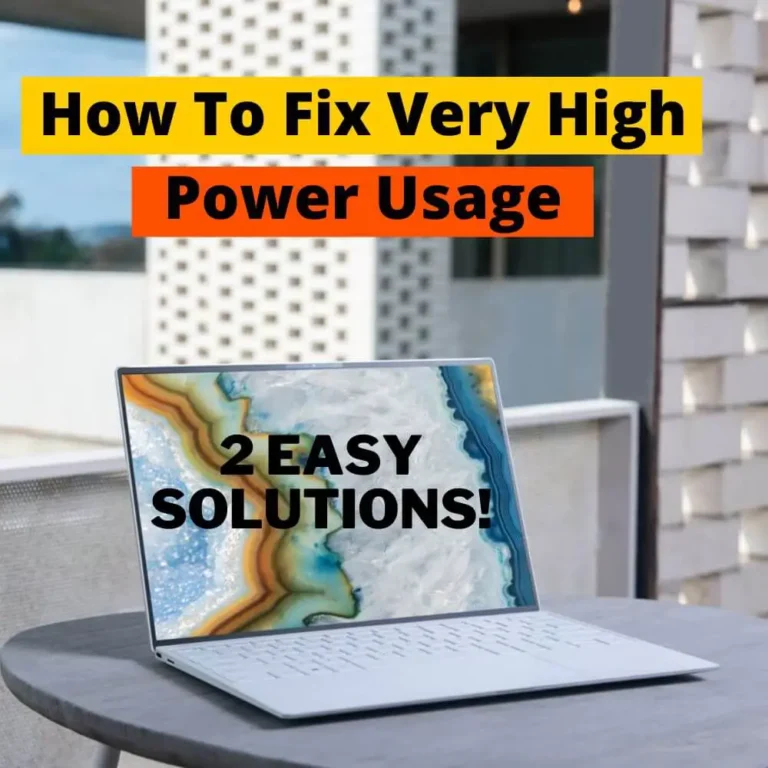 How to Fix Very High Power Usage