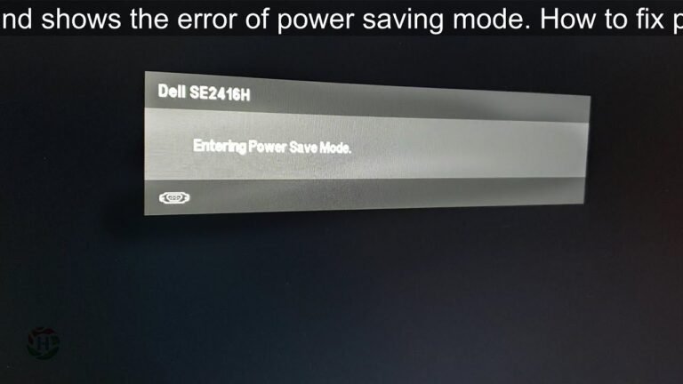 How to Stop Dell Monitor from Entering Power Save Mode