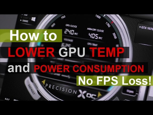 How to Lower Gpu Temp