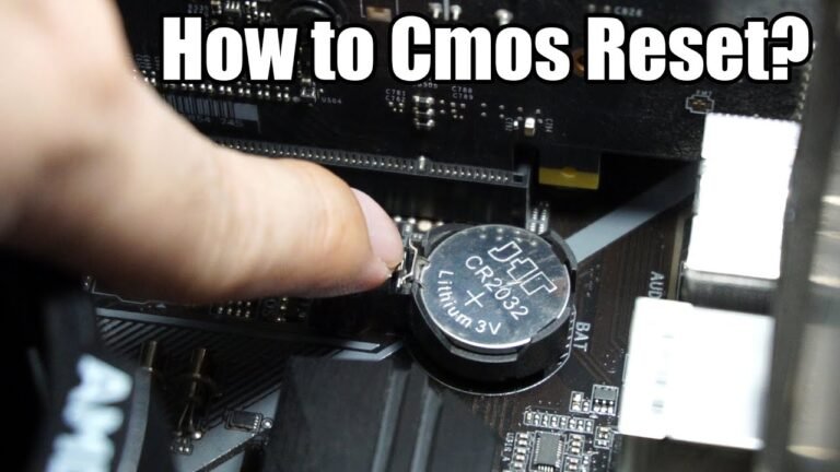 How to Reset Bios Without Removing Cmos Battery